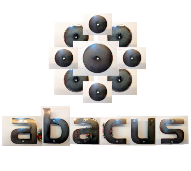 Recreación artística del logotipo de Abacus, realizada por Juantxo Cruz.