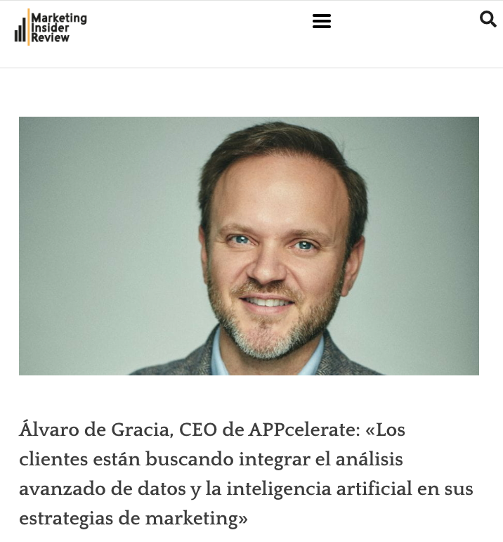 Entrevista exclusiva con Álvaro de Gracia, CEO de APPcelerate, enero 2024